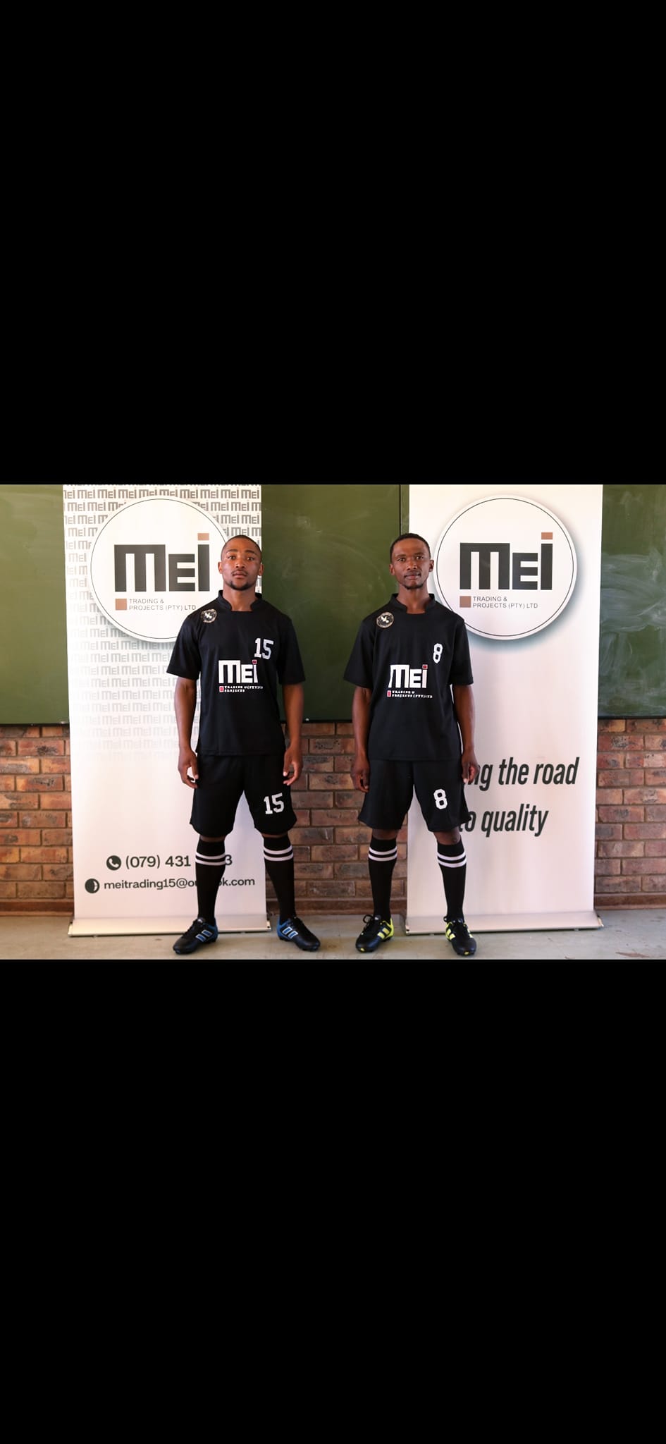 Two sponsored players in MEI kit